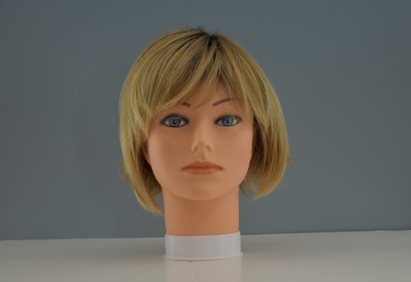 short blonde hair on mannequin head